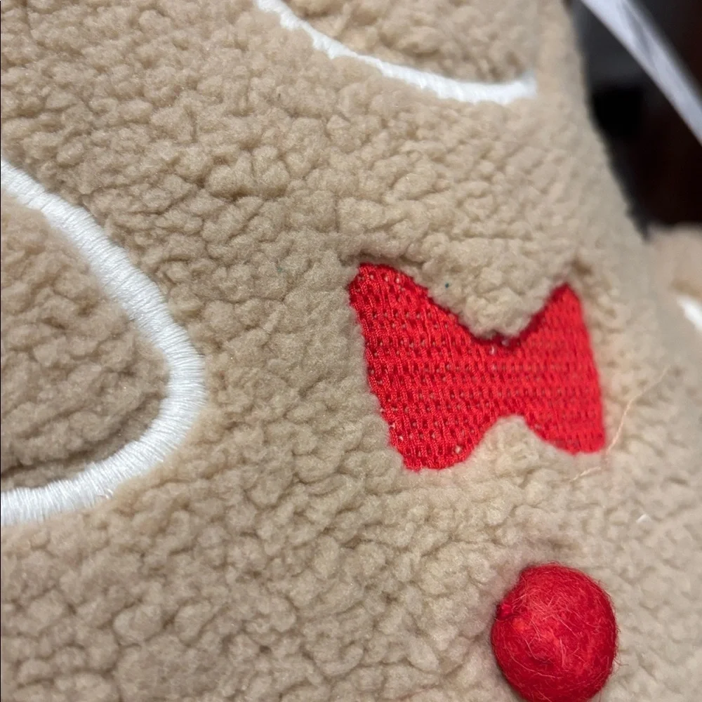 Place & Time  Gingerbread Man Bouclé & cotton  throw, holiday,Christmas,baking